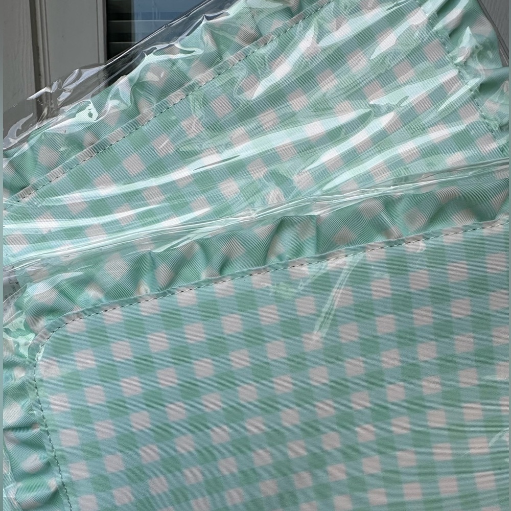 Stoney Clover Lane LE Picnic Ruffle Placemats MINT GREEN